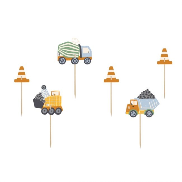 Cupcake Topper - Construction Work